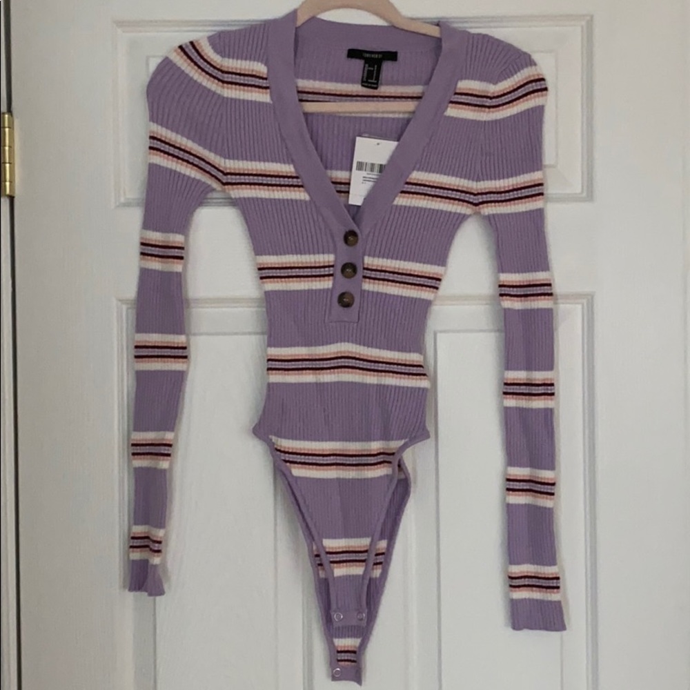 NWT Forever 21 Ribbed Bodysuit